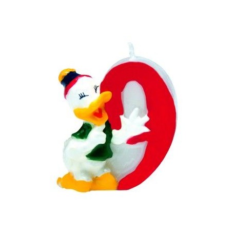 Vela Pato Donald Nº 9 Disney