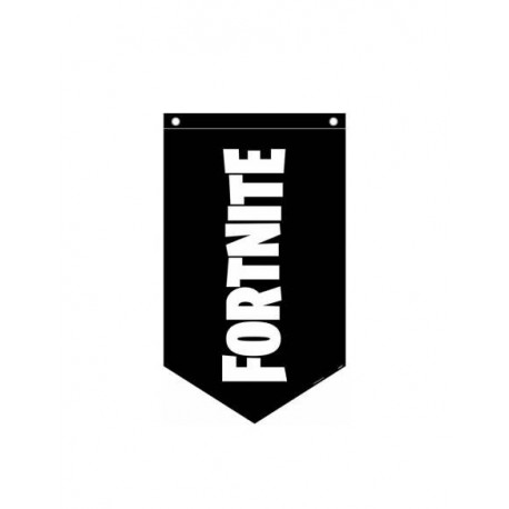 Bandera Fornite para cumpleanos 30 x 52 cm