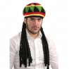 Gorra con rastas jamaicano