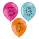 Globos Peppa Pig latex 6 uds 28 cm