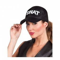 Gorra Swat policia negra para adulto