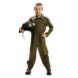 Disfraz piloto caza avion para nino talla 5 6 anos