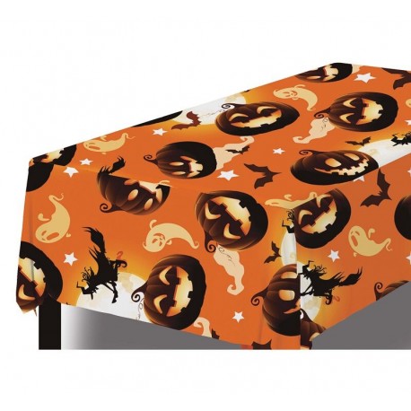 Mantel calabazas halloween 137x274 cm