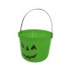 Caldero recoge caramelos halloween verde 20 cm