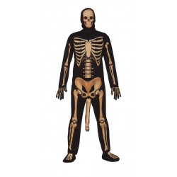 Disfraz esqueleto con miembro talla M 48 50