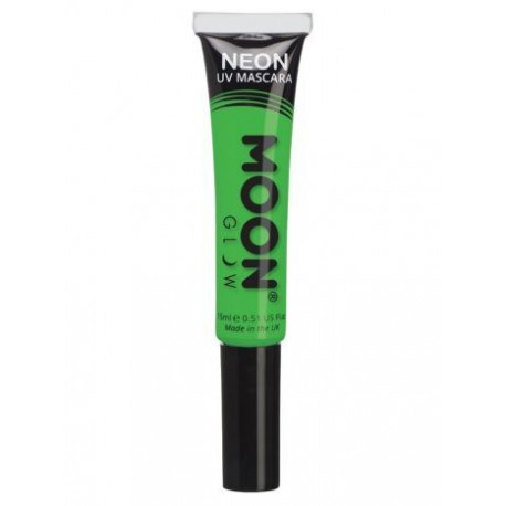 Mascara de ojos verde UV neon