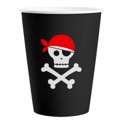 Vasos cumpleaños piratas 8 uds