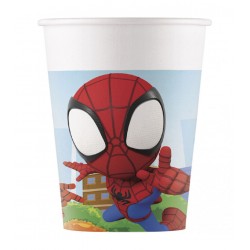 Platos Spidey and friends cumpleaños 8 uds 18 cm