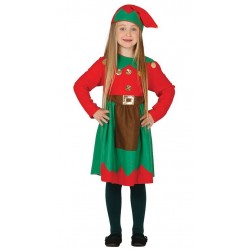Disfraz Elfo de navidad para nina talla 3 4 anos