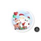 Platos carton navidad santa 6 uds 23 cm