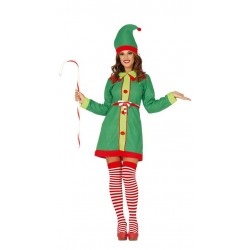 Disfraz Elfa navidad para mujer talla L