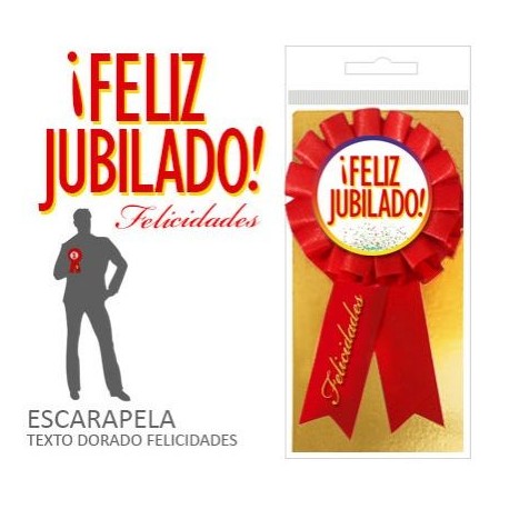 Broche escarapela jubilado