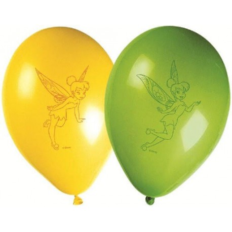 Globos Campanilla Hadas magicas 8 uds 23 cm