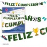 Guirnalda Feliz cumpleaños Futbol 4 metros