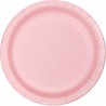 Platos rosa pastel 8 uds de 18 cm