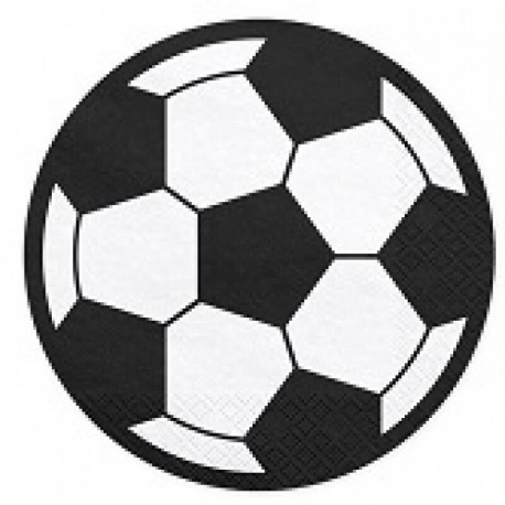 Servilletas balon de futbol 20 uds 135 cm