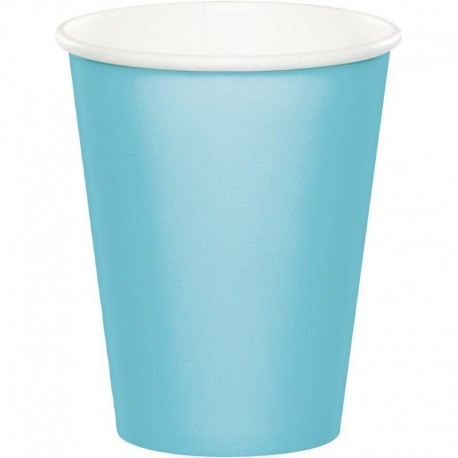 Vasos azules carton 8 uds