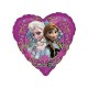 Globo frozen elsa y ana corazon morado 18 45 cm