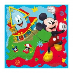 Servilletas Mickey Mouse 20 uds 33 cm para cumpleanos