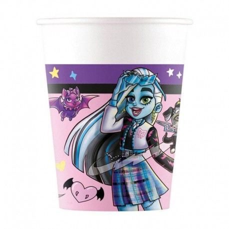 Vasos Monster High cumpleanos 8 uds