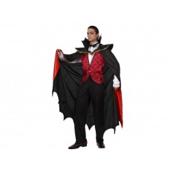 DISFRAZ VAMPIRO ROJO CONDE DRACULA TALLA ML o XL HOMBRE