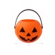 Cesto calabaza naranja 18 cm recogecaramelos halloween