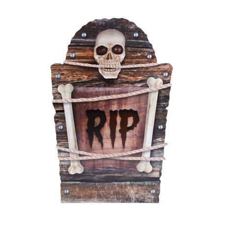 Lapida Rip 56 cm plastico decoracion halloween