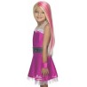 Peluca Barbie original para niña, el mundo rosa aquí tienes la peluca original de barbie infantil con licencia oficial