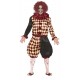 Disfraz payaso halloween rombos arlequin talla M 48 50