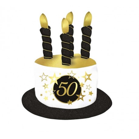 Sombrero velas 50 cumpleanos