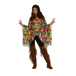 Poncho hippie años 70 talla 42-44