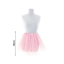 Tutu Rosa 40 cm falda de tul