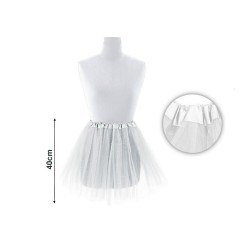 Tutu Blanco 40 cm falda de tul