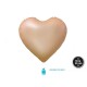 Globo corazon latte 45 cm helio o aire