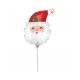 Globo Santa Claus 35 cm con palito