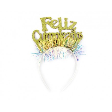 Diadema Feliz Cumpleanos