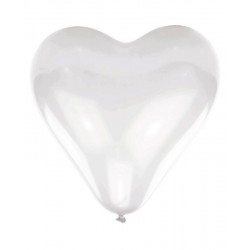 Globos corazon blancos 10 uds 40 cm