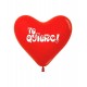 Globos corazon rojos Te quiero 12 uds 30 cm