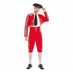 Disfraz torero rojo barato para hombre tallas