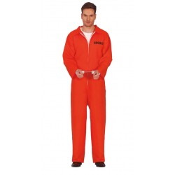 Disfraz convicto adulto talla S 46 48 preso naranja