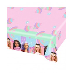 Mantel Barbie cumpleaños 120x180 papel