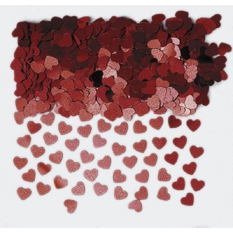 Confeti Corazones Rojos brillantes 14gr