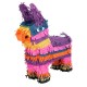 Piñata Burro multicolor 36x13x38 cm mejicana