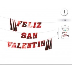 Letrero Feliz San Valentin 3 metros