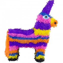 Piñata burro para romper 55x41 cm mejicana