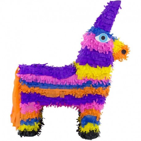 Pinata burro para romper 55x41 cm mejicana