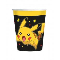 Vasos cumpleaños Pokemon Pikachu 8 uds