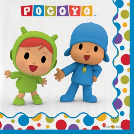 Servilletas Pocoyo cumpleanos 20 uds 33 Cm