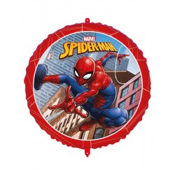 Globo Spiderman con cinta y peso 46 cm