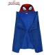 Manta coralina con capucha spiderman invierno azul